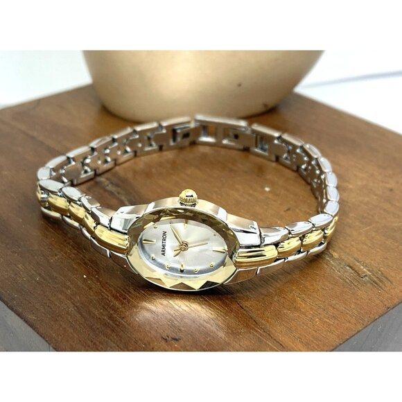 Armitron Women\'s Watch 75/3313TTG Silver Dial Quartz Two Tone Steel Petite 17mm main image 6